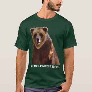 Big Grizzly Bear Wildlife Protection Art Gift T Shirt