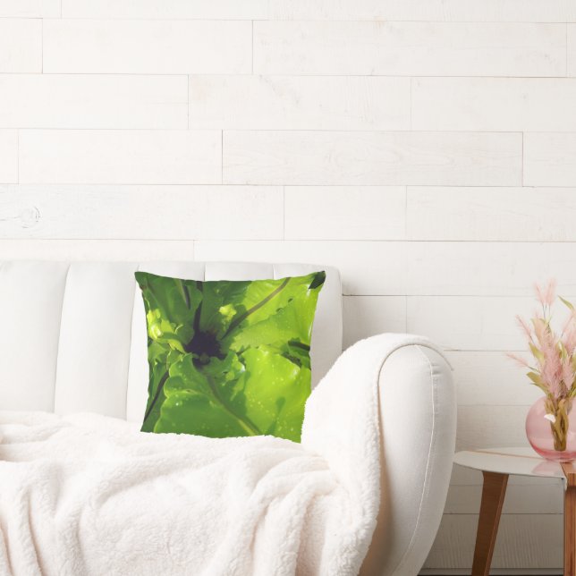 Big Grönt Fern Lövs Kudde (Soffa)