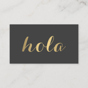 Big Guld Hola (Hej) II Visitkort