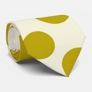 Big Guld polka dot mönster tie Slips