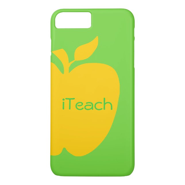 Big Gult Apple Teacher's iPhone 7 Plus Fodral Case-Mate iPhone Skal (Baksida)