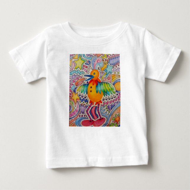 Big Gult Bird T Shirt (Framsida)