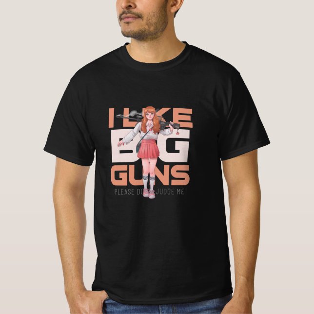 BIG GUN ANIME GIRL T SHIRT (Framsida)