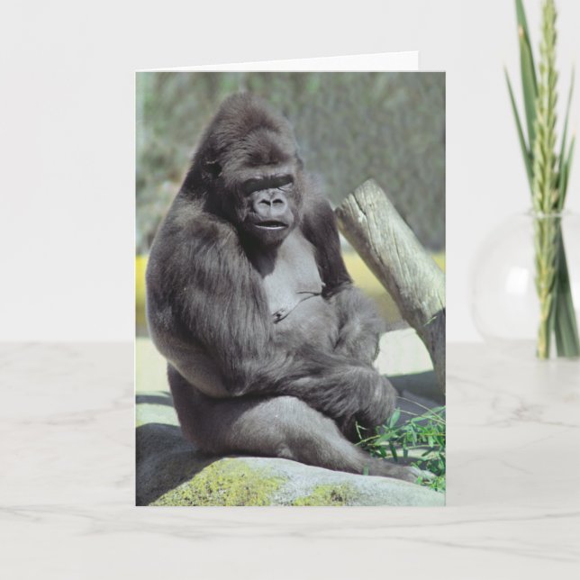 Big Gunns Gorilla Note Card Kort (Framsida)