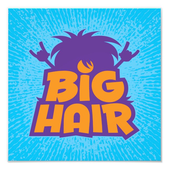 Big Hair Band-Logotyp Fototryck (Framsidan)