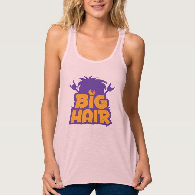 Big Hair Band-Logotyp Linne Med Racerback (Framsida)
