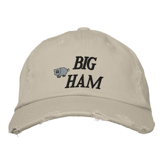 Big Ham Embroized Hat Broderad Keps (Framsida)