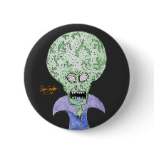 Big head alien sci-fi cartoon