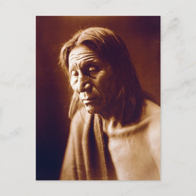 Big Head (Native American) Vykort (Framsida)