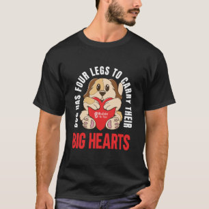 Big Hearsted Hundar Manar Black T Shirt