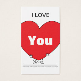 Big Heart Carried Visitkort