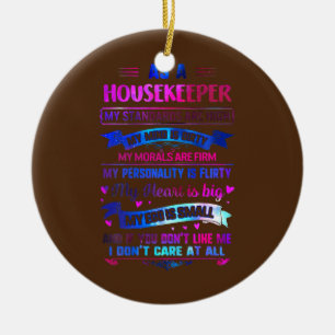 Big Heart Direct Support Person Housekeeper Life Julgransprydnad Keramik