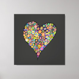 Big Heart Love kastkudde hem inredning alla hjärta Canvastryck
