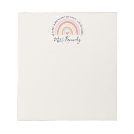 Big Heart till Shape Young Minds Teacher Anteckningsblock