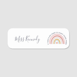 Big Heart till Shape Young Minds Teacher Namnbricka