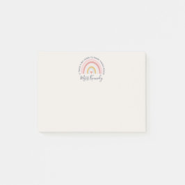 Big Heart till Shape Young Minds Teacher Post-it Block