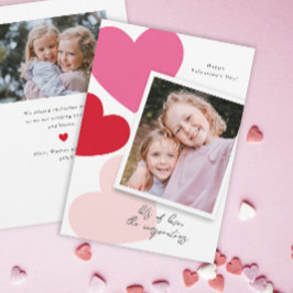 Big Hearts Photo Valentine's Julkort