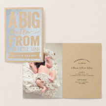 Big Hej Little Man Pojke Birth Notice