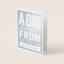 Big Hej Little Man Pojke Birth Notice