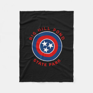 Big Hill Pond State Park Tennessee Flag Tn Semeste Fleecefilt