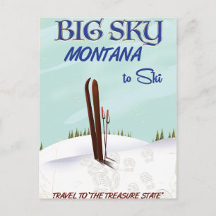 Big Himlar, Montana, bokaffisch Vykort