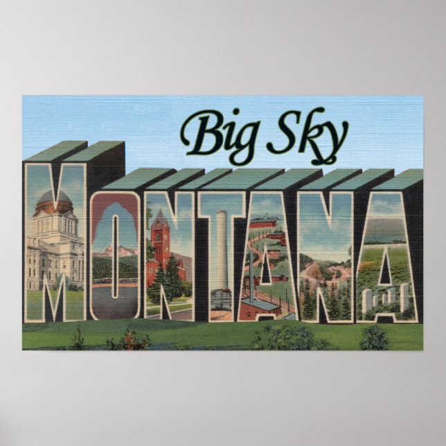 Big Himlar, Montana - Stora Brev Scenes Poster (Framsidan)