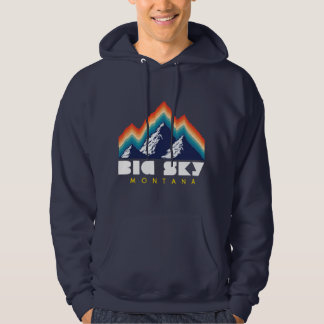 Big Himlar Montana Usa Ski Resort 1980S Retro Hoodie