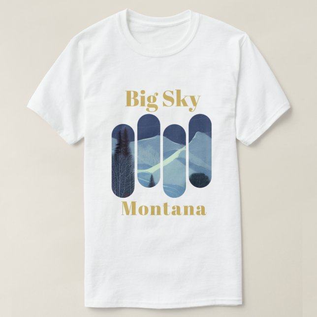 Big Himlar ski - Montana T Shirt (Design framsida)