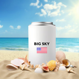 Big Himlar USA American Flagga Light-Färg