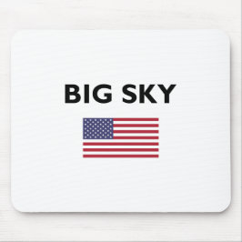 Big Himlar USA American Flagga Light-Färg Musmatta