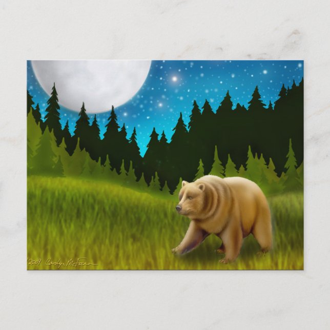 Big Himmel Grizzly-vykort Vykort (Framsida)