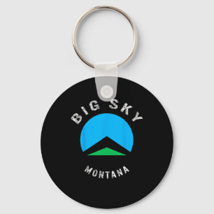 Big Himmel Montana Ski Skiing Snowboarding Skier S Nyckelring