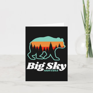 Big Himmel Montana Skiing Snowboarding Bear Kort