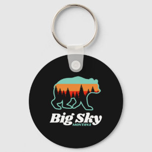Big Himmel Montana Skiing Snowboarding Bear Nyckelring