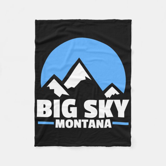 Big Himmel Montana Snowboarding Mountain Fleecefilt (Framsidan)