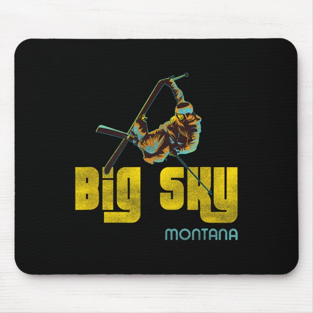 Big Himmel Montana Vintage Skiing Musmatta (Framsidan)