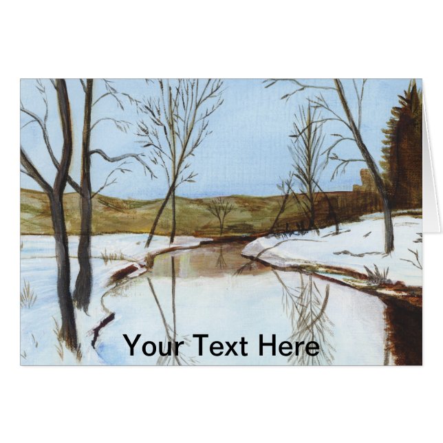 Big Horse Bäck Hälsningskort (Framsidan Horizontal)