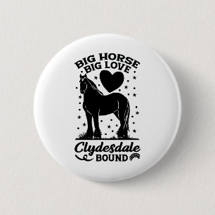 Big Horse Big Kärlek Clydesdale Bound Horseback Ri Knapp