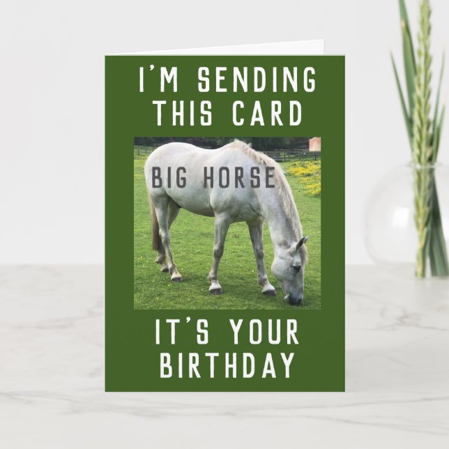 Big Horse Det är ditt födelsedagskort Kort (Framsida)