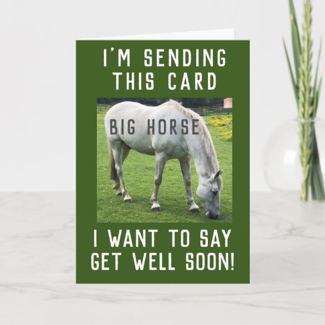 Big Horse, få bra kort snart (Framsida)