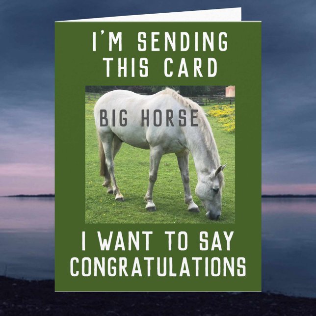 Big Horse Grattiss Card Kort (Skapare uppladdad)