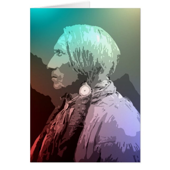 Big Horse - Södra Cheyenne Hälsningskort (Framsidan)