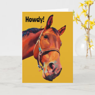 Big Horse Tittar för födelsedagskort Kort
