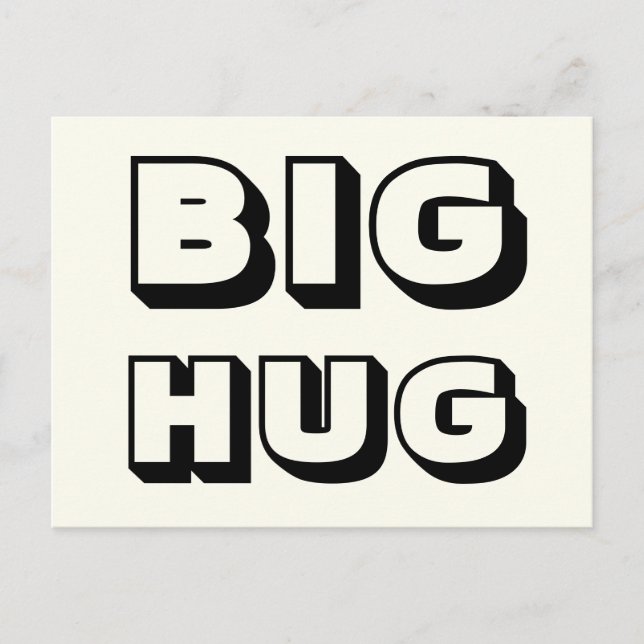 Big Hug, Black Ivory Vykort (Framsida)
