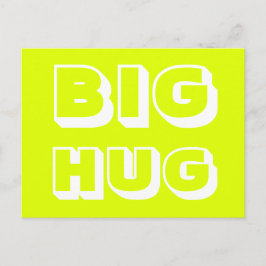 Big Hug, chartreuse vit Vykort