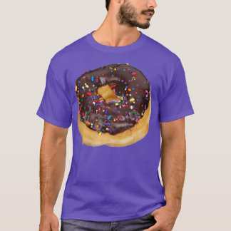 Big Huge Chocolate Frosted Sprinkle Donut T Shirt