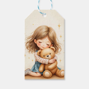 Big Hugs - Cute Girl Hugger Nalle Presentetikett