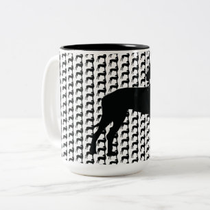 Big Hund, Black Dane Två-Tonad Mugg
