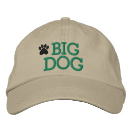 Big Hund Cap Broderad Keps