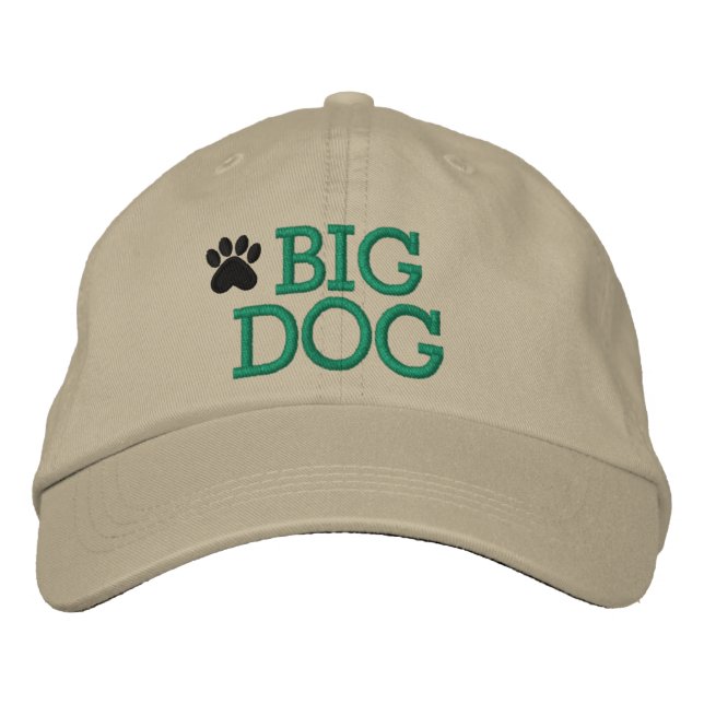 Big Hund Cap Broderad Keps (Framsida)